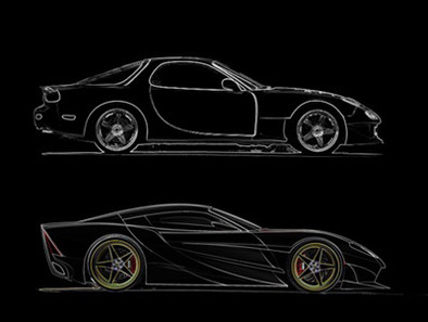 X3 Concept: sur base de Mazda RX-7