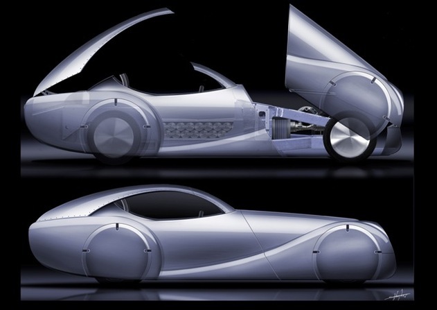 Salon de Genève 2008 : le concept Morgan LifeCar de Morgan Motor Compagny