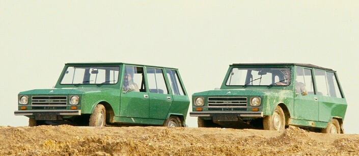 La Citroën FAF se décline en plusieurs versions, dont deux breaks, à 3 et 5 portes. Des SUV mais lights ! Ici fin 1978.