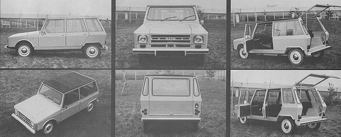 Le Portugal fut un des pays les moins réfractaires à la Citroën FAF. Voici une partie de la gamme qui y était proposée à la fin des années 70.