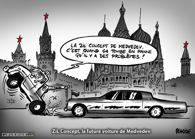 Le dessin du jour - La Zil de Medvedev