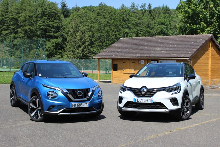 Nissan Juke VS Renault Captur : pionnier contre référence - Salon de Caradisiac 2020