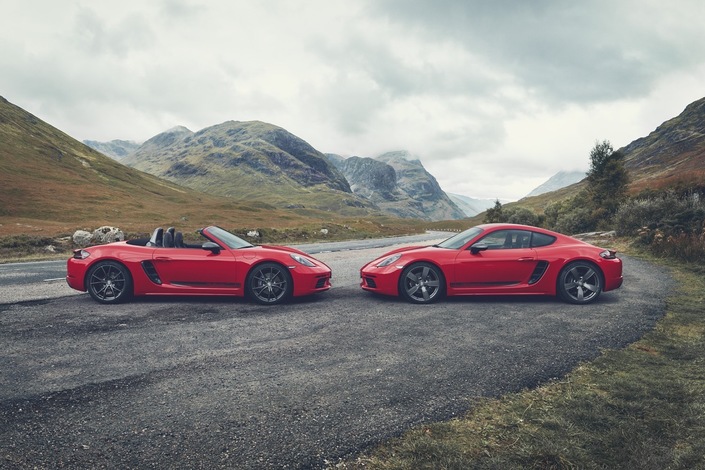 Porsche dévoile les 718 Cayman et Boxster T