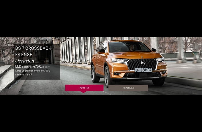 Une DS7 Crossback E-Tense d’occasion à 475 €/mois