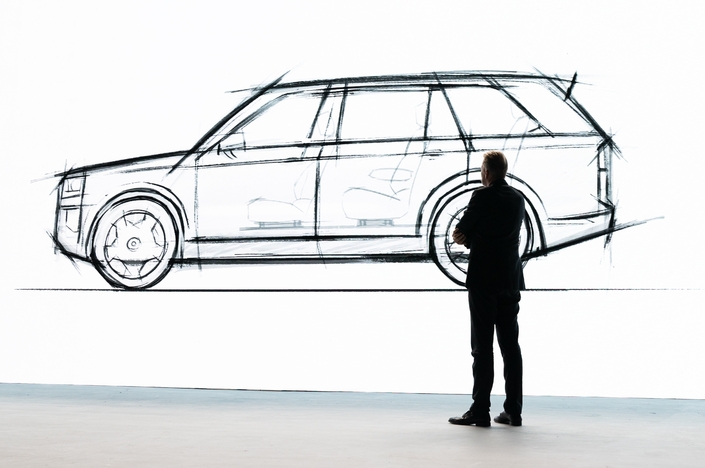 Sur ce dessin, la ressemblance avec un Range Rover est criante.