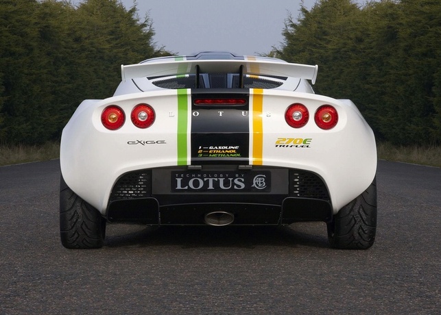 Salon de Genève 2008 : zoom sur la Lotus Exige 270E Tri-fuel. Méthanol et puissance à l'honneur.