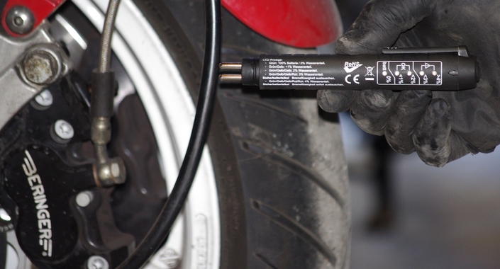 Testeur Rothewald de liquide de frein (DOT) : l'essai