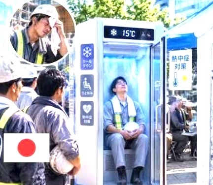 Le Japon invente le « réfrigérateur humain » : la cabine qui refroidit un motard en cinq minutes