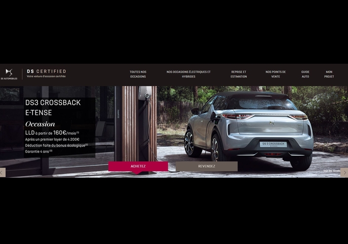 Un DS 3 Crossback électrique d’occasion pour 160 €/mois