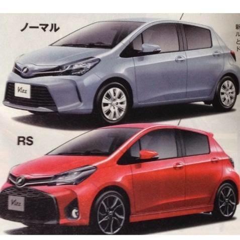 La Toyota Yaris restylée en fuite