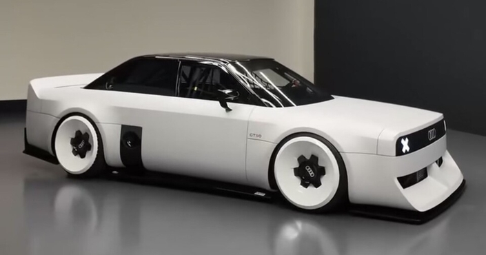 L’Audi GT 50 Concept, exposée à Ingolstadt jusqu’en février prochain.
