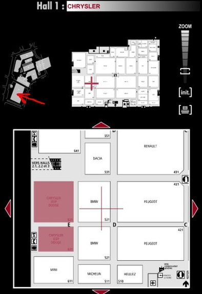 Guide des Stands : Chrysler, Jeep, Dodge - Hall 1