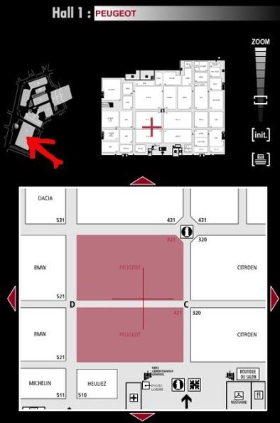 Guide des stands : Peugeot - Hall 1