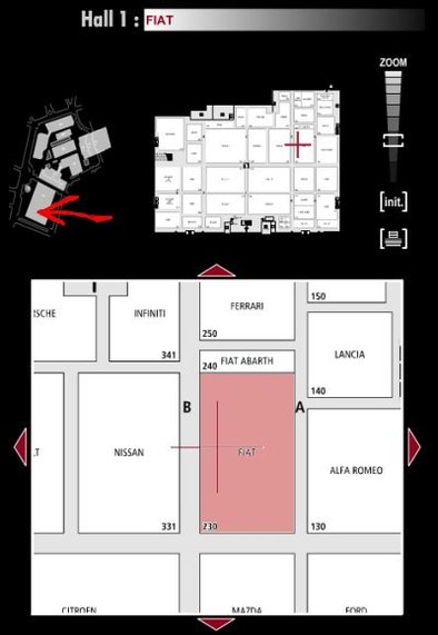 Guide des stands : Fiat - Hall 1