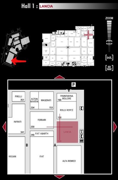 Guide des stands : Lancia - Hall 1