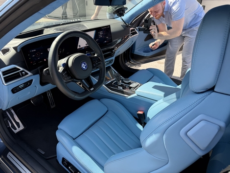 Voici l’une des configurations visibles lors de notre essai pour l’intérieur de la Zagato.