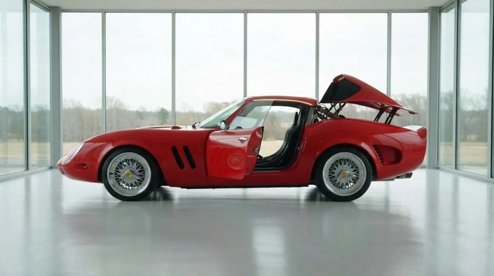 Ce drôle d'engin mêle carrosserie rétro et toit amovible électrique.