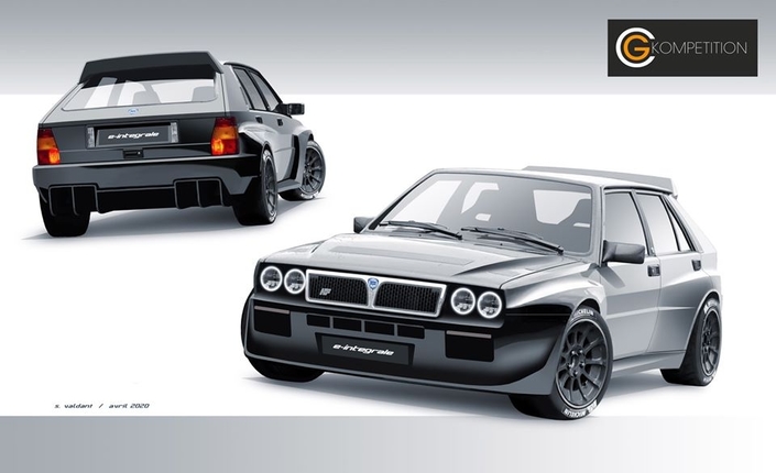 Des Français convertissent la Lancia Delta Integrale à l'électrique