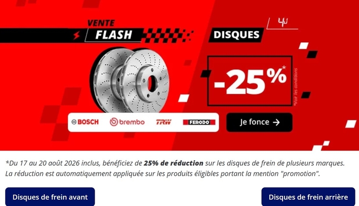 De grosses remises sur les pièces auto en ce mois d'août