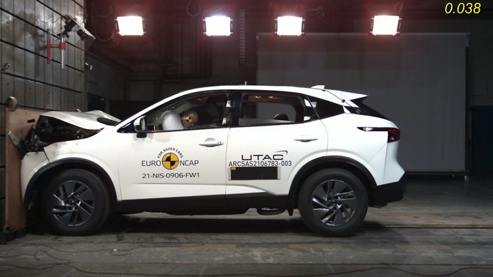 Crash test Euro NCAP : les Nissan Qashqai et Mercedes EQS brillent