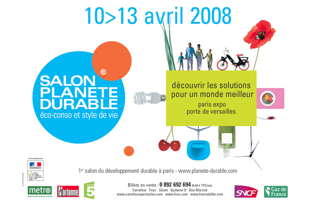 Paris : le Salon Planète Durable "éco-conso et style de vie" démarre demain