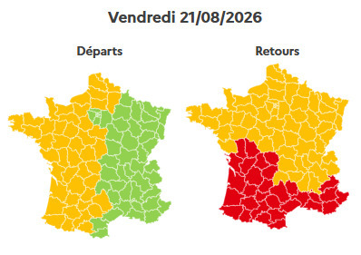 De nombreux ralentissements sont à prévoir ce vendredi, Bison-Futé