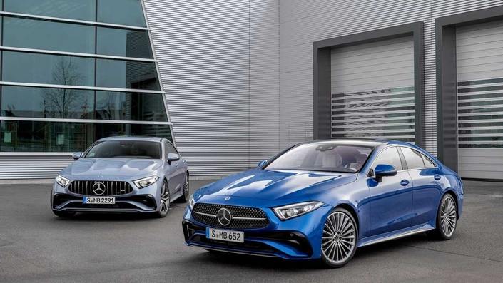 Find us tomorrow to experience the restyled Mercedes CLS live