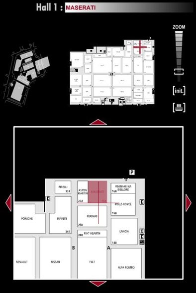 Guide des stands : Maserati - Hall 1
