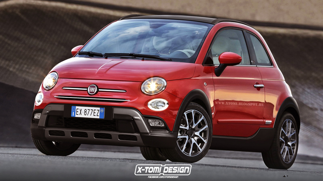 Une version baroudeuse de la nouvelle Fiat 500 imaginée par un graphiste hongrois