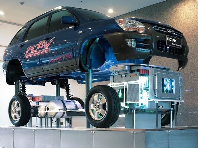Le prototype Kia Sportage FCEV à l'hydrogène