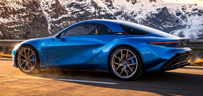 Avec ce profil trapu et cette partie arrière fuyante, cette Alpine a de l’allure !
