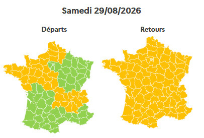 De nombreux ralentissements sont à prévoir sur l'ensemble du pays, Bison Futé