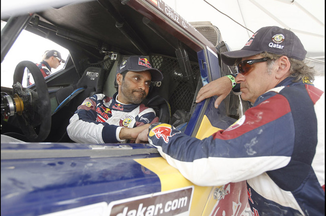 Dakar 2013 - Etape 6 : Al-Attiyah gagne mais perd son équipier Sainz