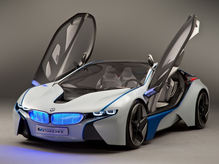 Dès 2009, le très orifinale concept BMW Vision Efficient Dynamics annonce la BMW i8.