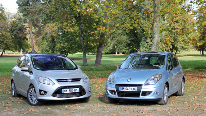 Comparatif Renault Scénic - Ford C-Max : destination famille