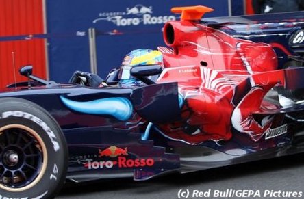 F1 Toro Rosso : Bourdais met la STR3 à l'épreuve... du mur !