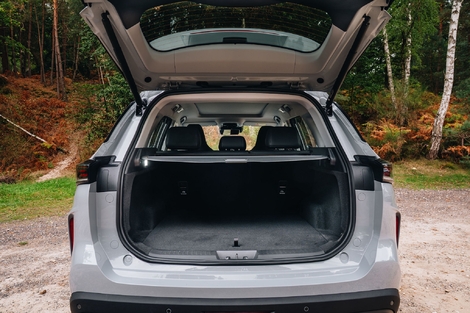 Comptez sur une volume de 484 litres. C'est dans la moyenne. Malheureusement, il n'y a pas de rangements sous le plancher.