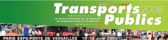 Transports Publics 2008, le Salon européen de la mobilité, ouvre ses portes