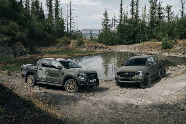 Ce Ford Ranger embarque six roues pour une mission très sérieuse