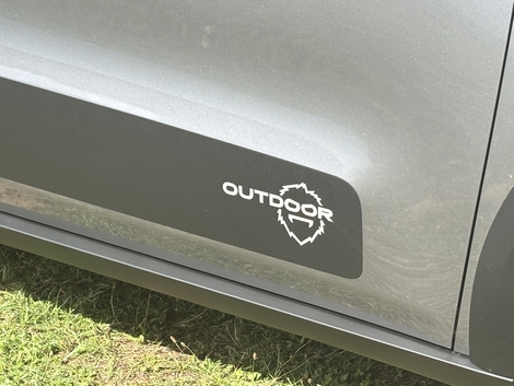 On retrouve cette mascotte sur tous les modèles Outdoor.