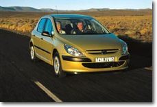 2001 Peugeot 307 1.4 (75 CH)  Fiche technique, consommation de