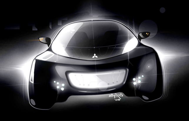 Salon de Genève 2009 : le Concept électrique Mitsubishi i MiEV Sport Air