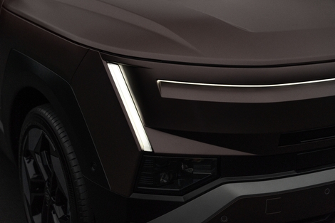 La signature lumineuse très simple est l’une des caractéristiques de ce nouveau Tucson.