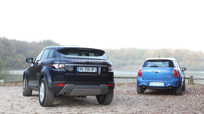 Comparatif Mini Countryman - Land Rover Range Rover Evoque : coup de coeur assuré