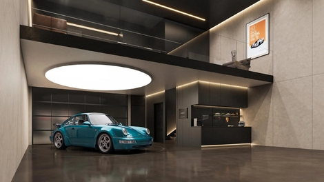 Porsche transforme le simple garage en véritable club privé de luxe