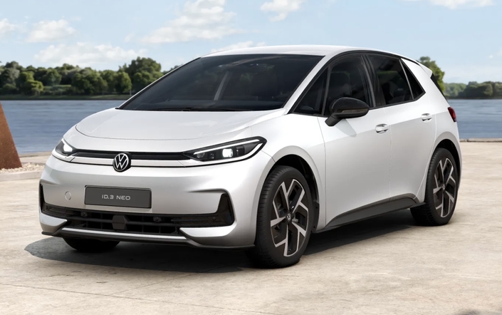 La Volkswagen ID.3 Neo à batteries de 79 kWh, sans option.