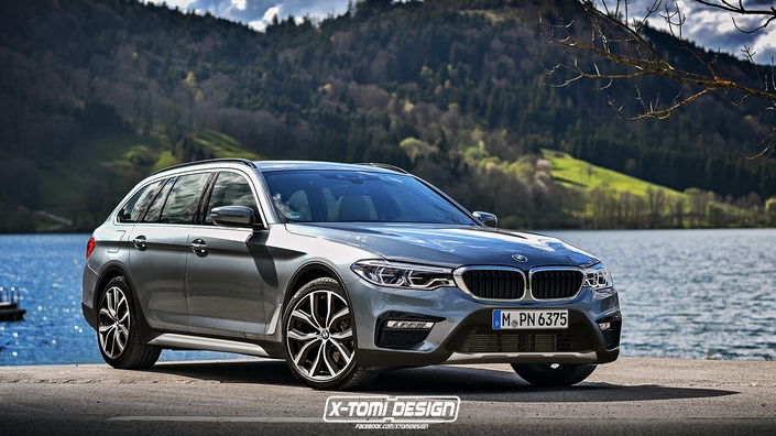 La nouvelle BMW Série 5 Touring imaginée en break surélevé