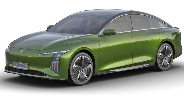 La Forthing S7 est une grande berline haut de gamme de 4,95 m de long. Elle est équipée d’une motorisation électrique de 218 ch. La marque Forthing appartient au groupe chinois Dongfeng, avec lequel Peugeot est partenaire en Chine pour le marché chinois.
