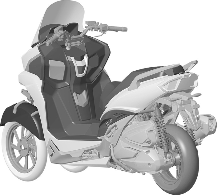 Kymco prépare un tout nouveau scooter trois-roues avec le Peugeot Metropolis et Piaggio MP3 dans le viseur