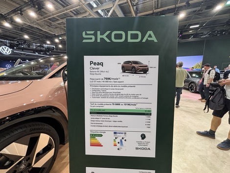 Sympa la Peaq, mais 70 000 € pour le modèle exposé! Skoda ne se brade plus...mais ça lui réussit, certes.